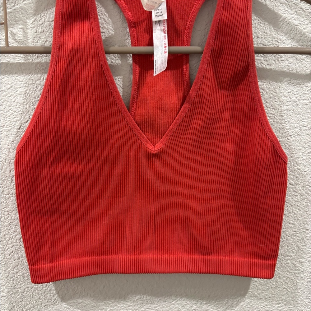 FP Movement by Free People Red Ribbed Tank - Picture 2 of 5